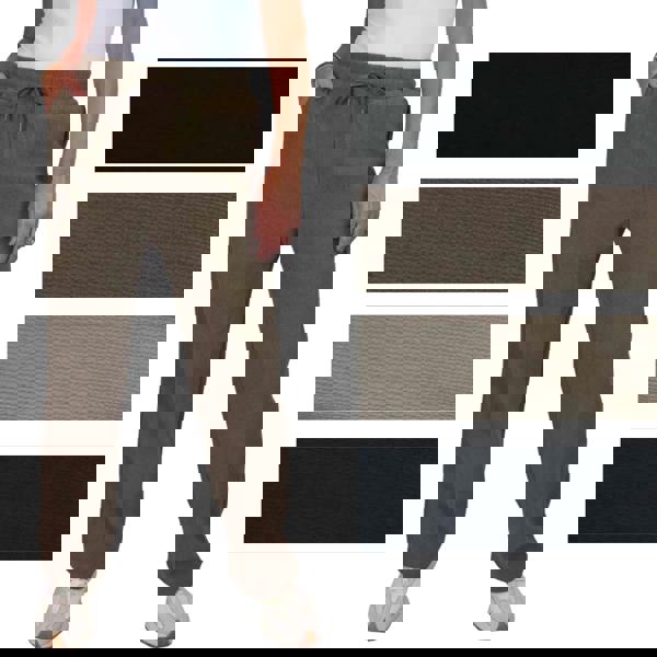 Paulo Due Womens Comfort Fleece Straight Leg Jogger Trousers