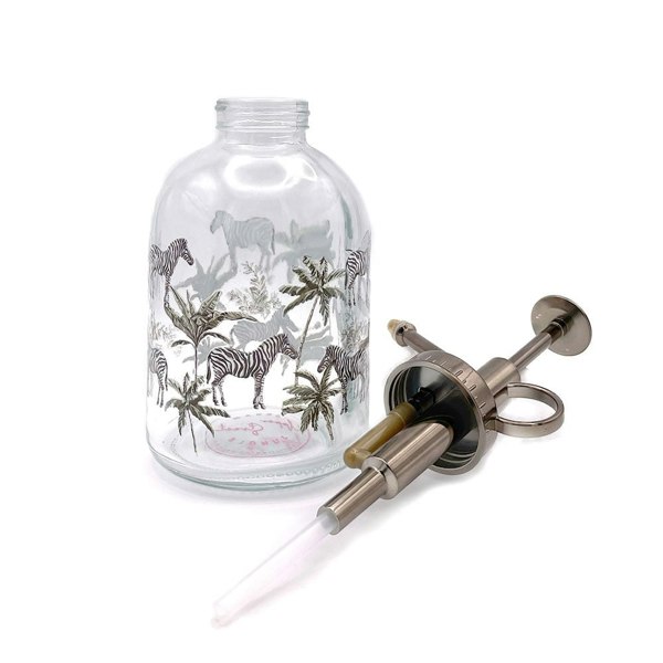 Upper Street 350ml Zebra Glass Plant Mister Spray Bottle