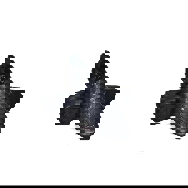 Lorenzo Grained Leather Loafers - Navy