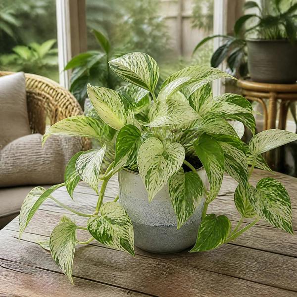 Epipremnum Marble Queen Pothos 12cm Pot Plants By Post