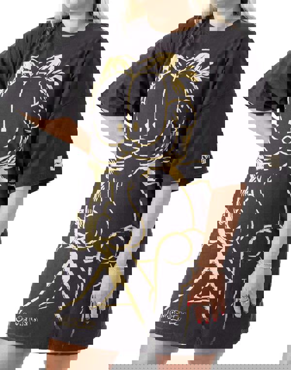 Garfield Womens Grey Character Oversized Short Sleeved T-Shirt