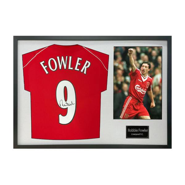 Robbie Fowler Signed Liverpool Shirt Classic Frame