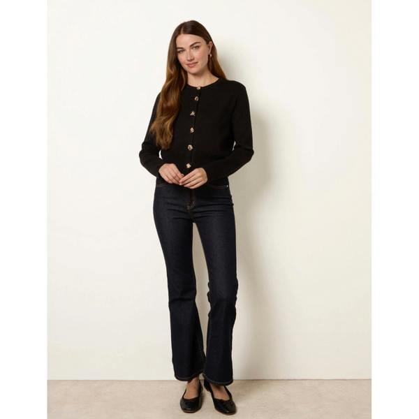 Blue Vanilla Gold Buttons Cardigan