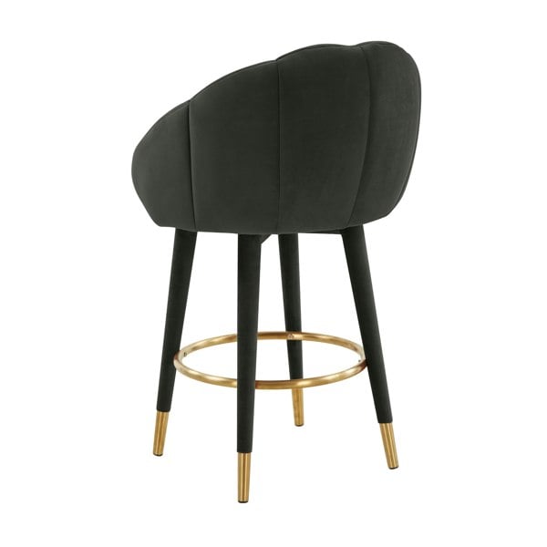 Furniture Edit Myla Black Swivel Counter Bar Stool