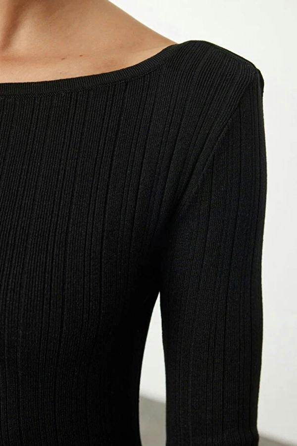 WOVCOR Mercerized Look Maxi Knit Long Dress