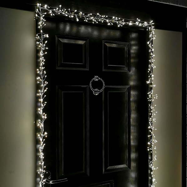 Samuel Alexander 5.5m 880 LED Indoor Outdoor Christmas Door Lights in Warm White