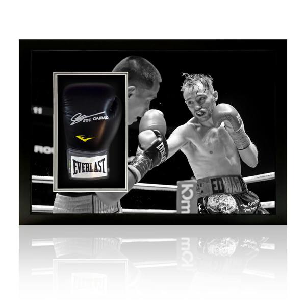 Sunny Edwards Signed Boxing Glove Iconic Frame