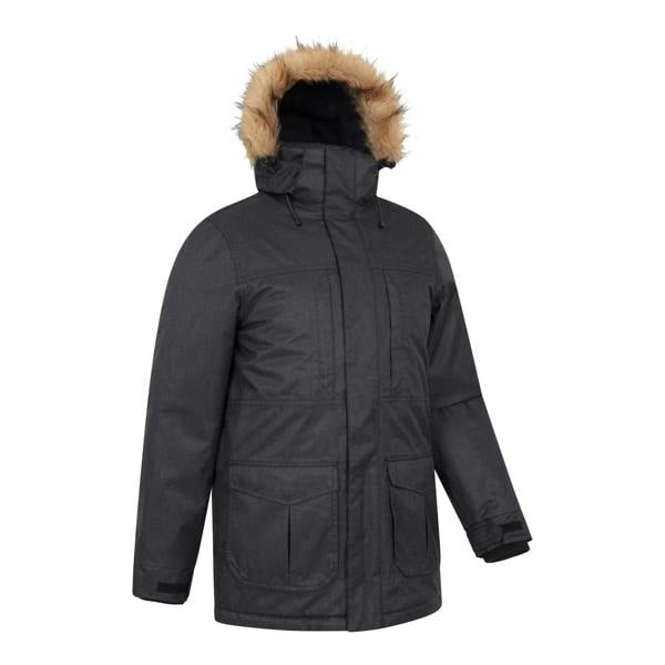 Mountain Warehouse Mens Gorge II Long Jacket - Black - 