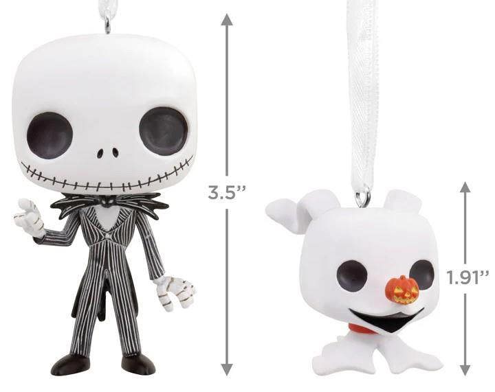Hallmark Nightmare Before Christmas - Jack Skellington & Zero Funko POP! Christmas Tree Ornament