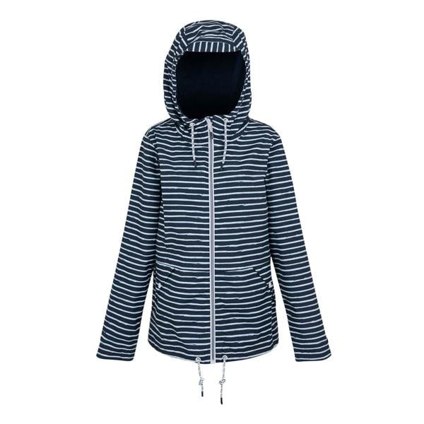 Regatta Womens/Ladies Bayletta II Painterly Stripe Waterproof Jacket - Navy/White
