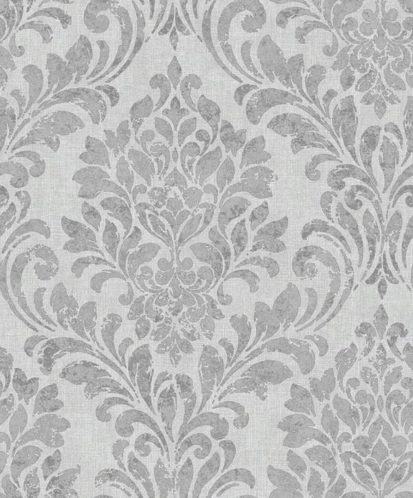 Darcy James Eleanor Damask Grey Wallpaper image 6