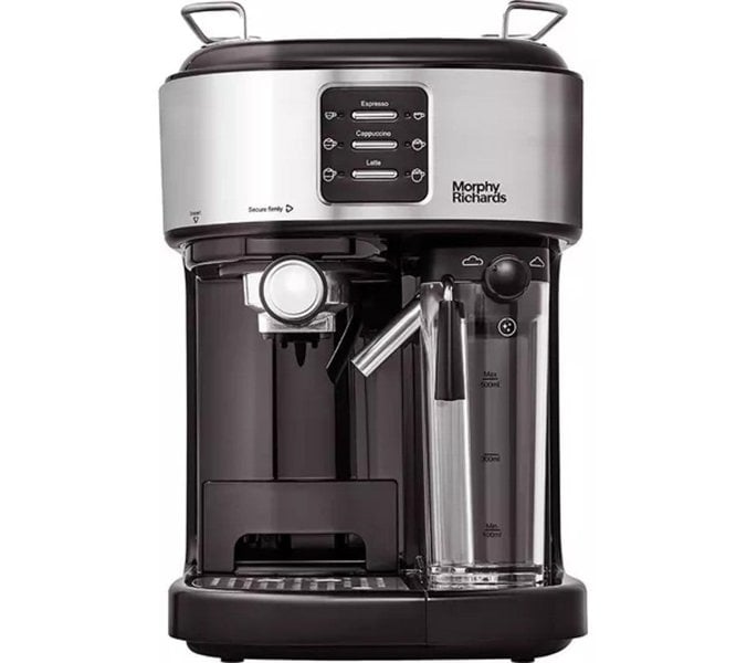 Morphy Richards Traditional Pump Espresso Coffee Machine and Milk Frother