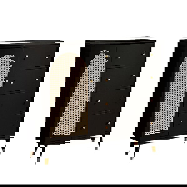 Raphael Rattan Sideboard, Black & Dark Brown-Rit Concept-Rit Concept