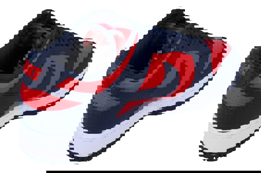 Nike Dunk Low Retro Mens Trainers Dv0833  601 - University Red Obsidian White 601 - Photo 2