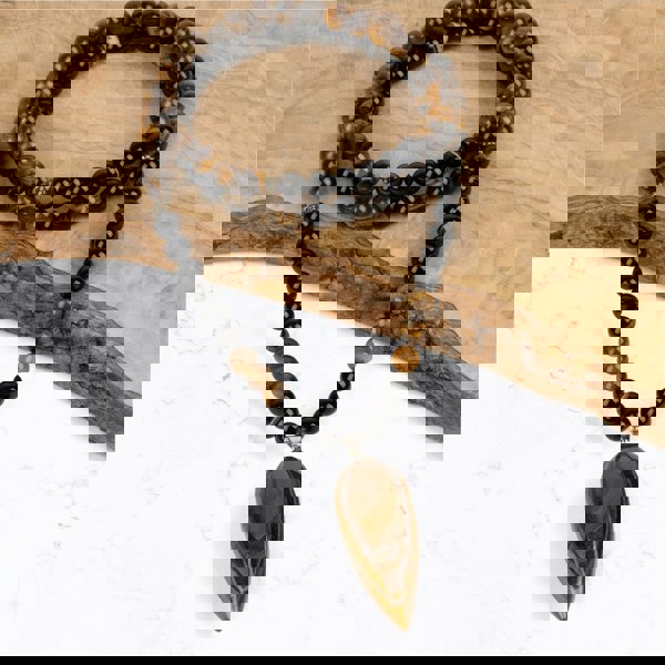 Myga Confidence Mala Bead Necklace