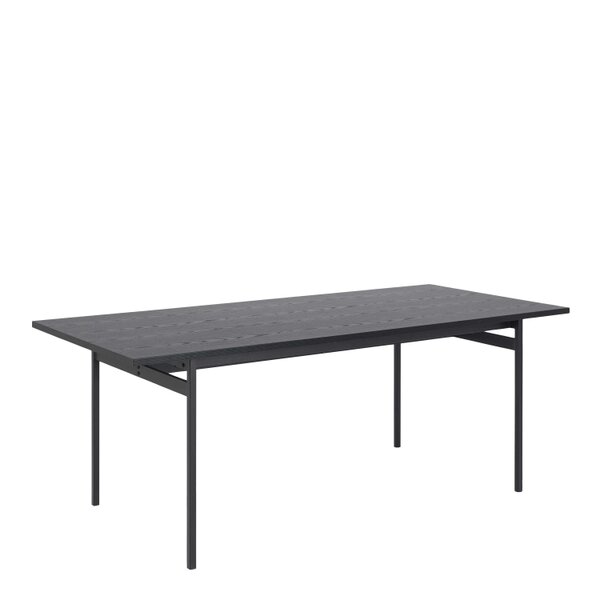 Wyld Haus Norwich Dining Table 200cm with 4 Sand Fabric Swivel Chairs