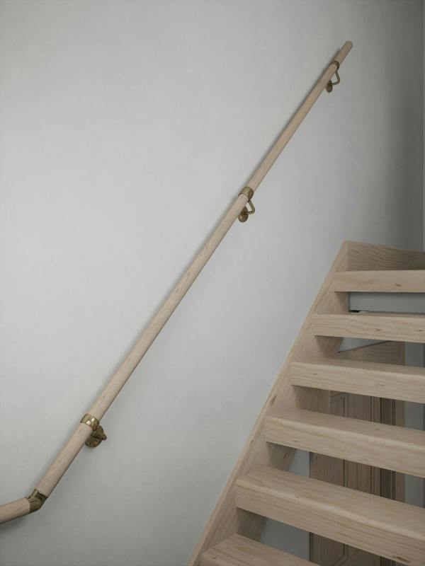 Handrails Direct Ryton Teak Half Turn Handrail