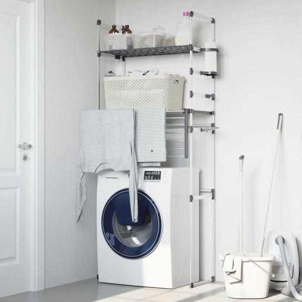 Berkfield Washing Machine Shelf 77x52x192 cm Aluminium