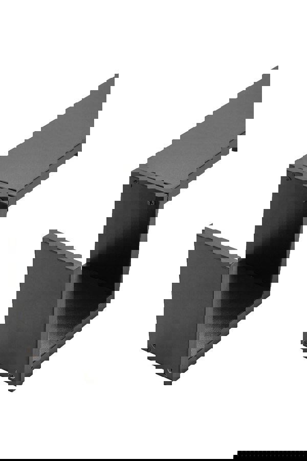 Living and Home 2Pcs Black Wooden Wall Mounted Floating Shelves