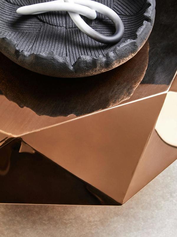 Interiors by Premier Broc Ombre Black and White Knot Sculpture