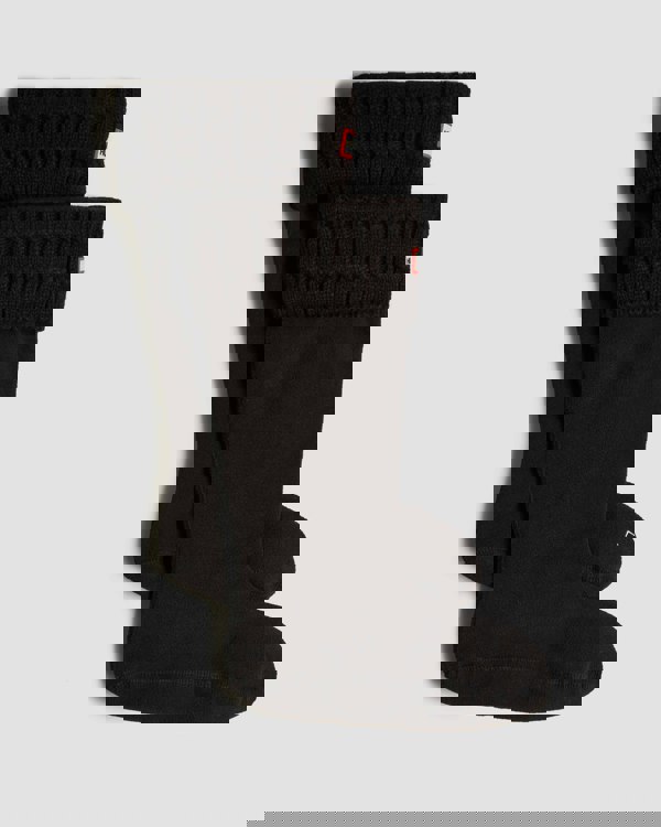 Hunter 6 Stitch Cable Tall Boot Sock - Black