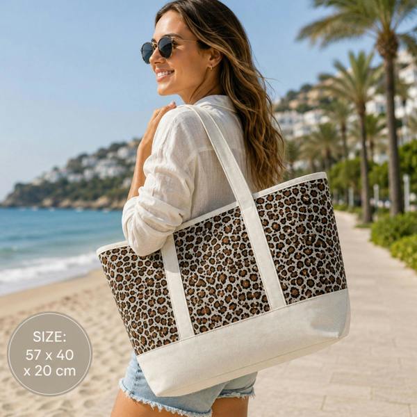 Lorenz XL Beach Bag with Mesh Covering