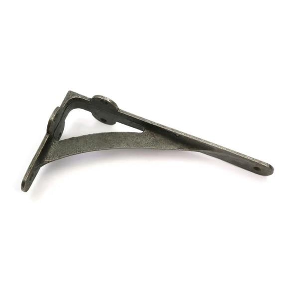 Pair of Antique Cast Iron Gallows Shelf Brackets - 200mm x 100mm