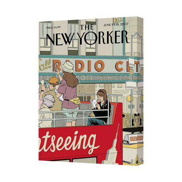 Benjamin Tate Design New Yorker Canvas Art Print City Street Scene Retro Style