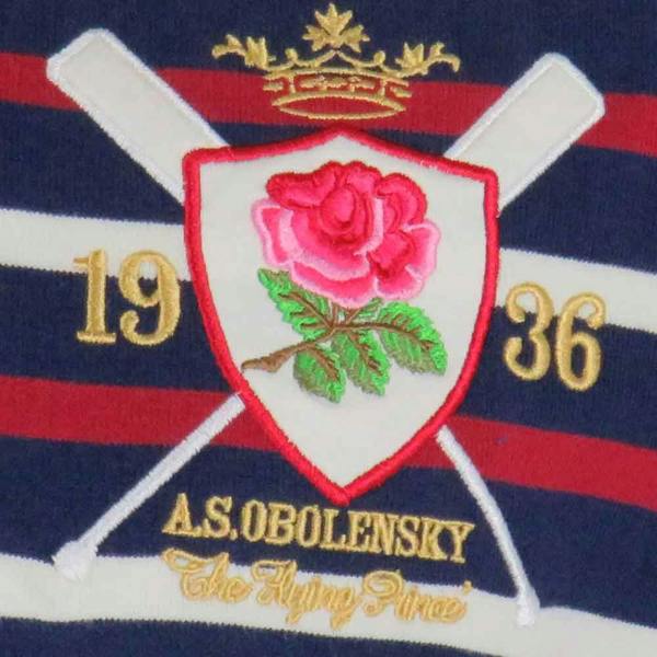 Retro England Rugby Shirt Flying Prince Badge