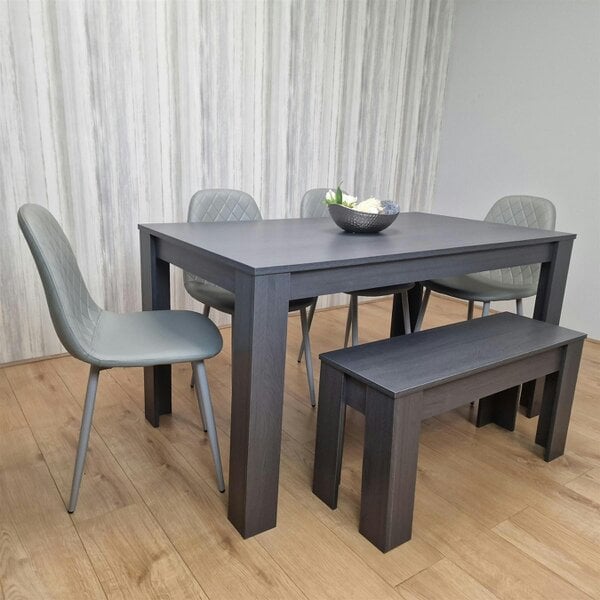 Kosy Koala Dining Table Set with 4 Chairs and a Bench Dining Room and Kitchen table set of 4