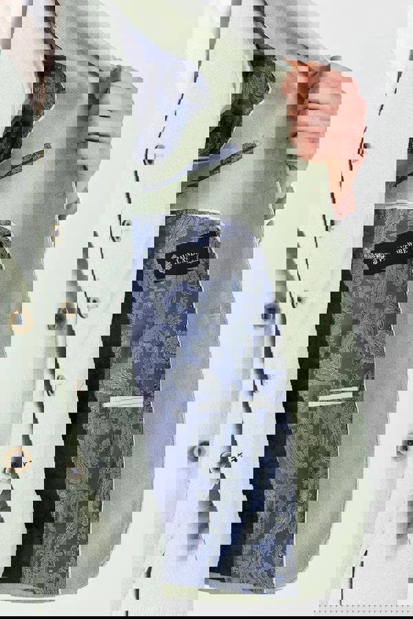 Paul Andrew Belmont - Men's Sage Green 3 Piece Suit