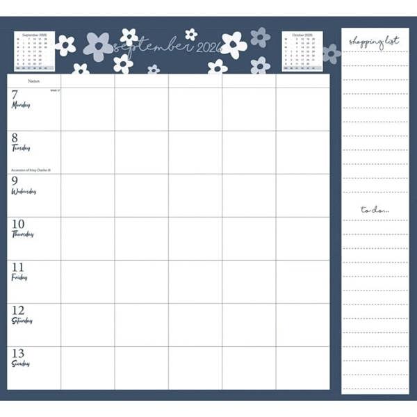 Bees & Flowers Week To View Family Planner 2027, Family Planners, Week To View, Art, Gift