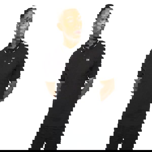 Crosshatch Mens Utilate Polo Shirt - Black - 