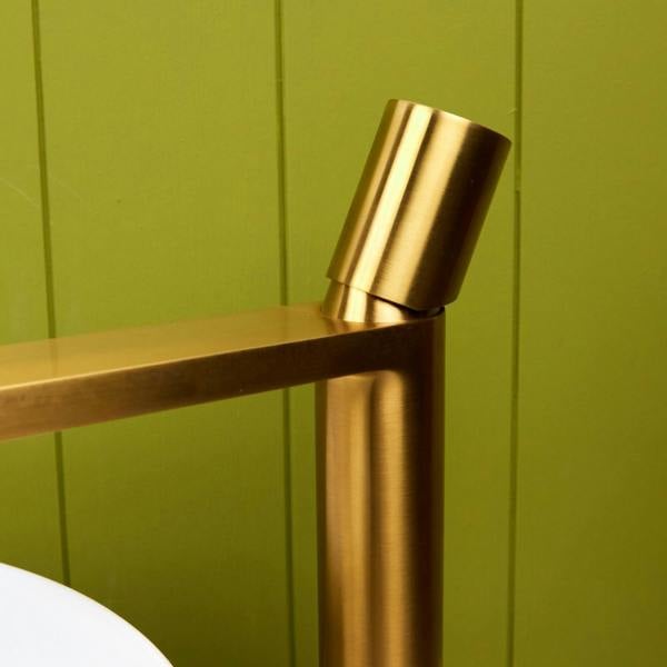Flode Limingen | High Rise Mono Basin Mixer Tap | Brushed Gold