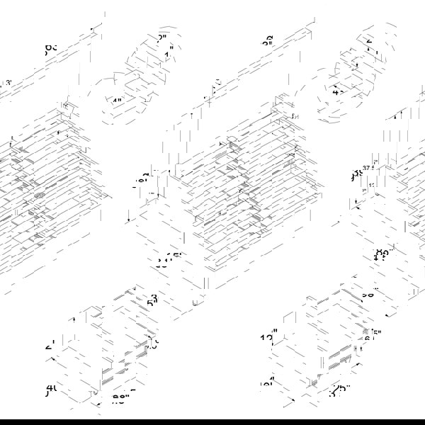 Dorel Home Kelly Bed with Storage Fabric Dark Grey - King