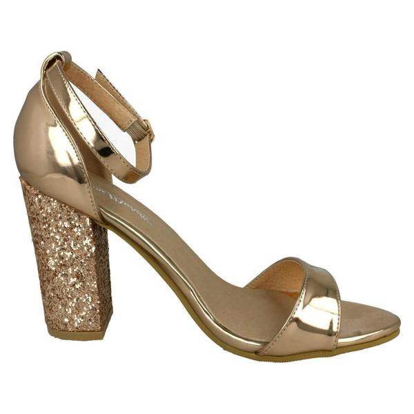Anne Michelle Ladies Anne Michelle High Chunky Heel Sandals