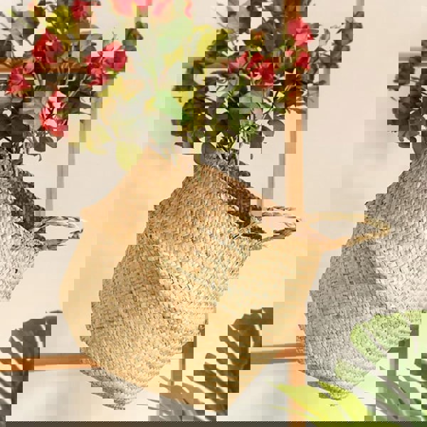 MI44 A Set Of Two Rattan Indoor Plant Stands-Weilai Concept-Weilai Concept