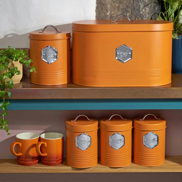 Cooks Professional 5 Piece Kitchen Storage Set | Orange / Silver
