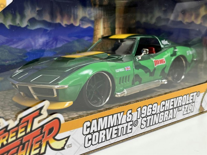 Jada Cammy Street Fighter and 1969 Chevrolet Corvette Stingray ZL1 1:24 253255061 30837