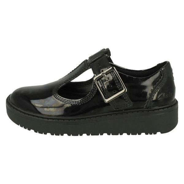 Clarks Girls Clarks Wedge T-Bar Shoes Plain Move K