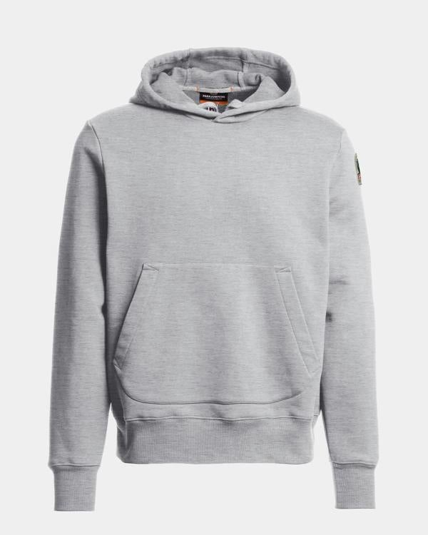 Parajumpers Everest Mens Hoodie - Ash Grey Melange 608, front