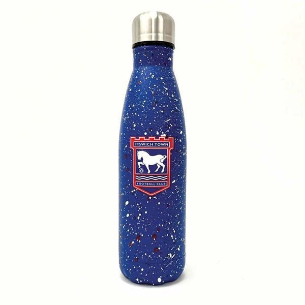 Unbranded Ipswich Town FC Paint Splatter Water Bottle, Water Bottles, Sports, Gift