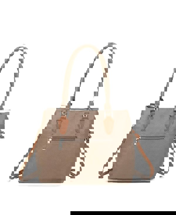 Kitise Structured Pebble Color Block Crossbody Shoulder Bag