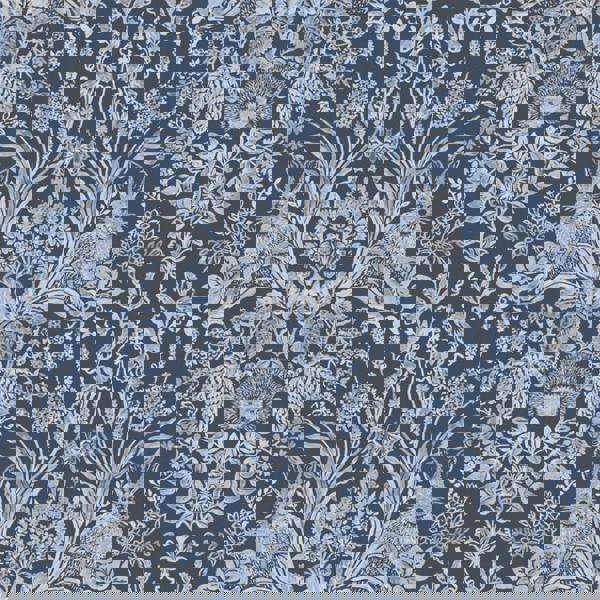 World Of Wallpaper Harlen Woodland Damask Wallpaper - Navy - 