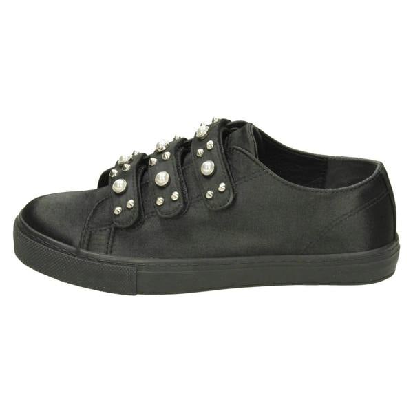 Spot On Ladies Spot On Pearl Strap Trainers
