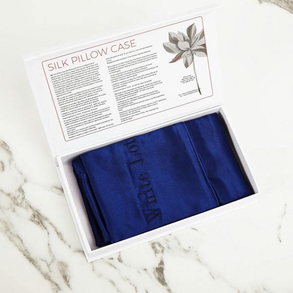White Lotus Beauty 100% Mulberry Silk Pillowcase Cruelty Free Luxury