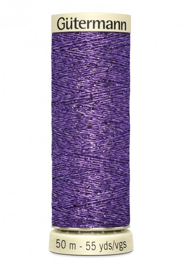 Gutermann Metallic Effect Thread 50m Polyamide, Polyester Thread Suitable For Dressmaking
