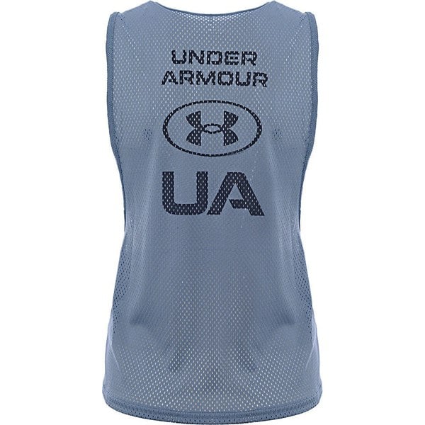 Under Armour Womens Training HeatGear Muscle Mesh Tank in Washed Blue