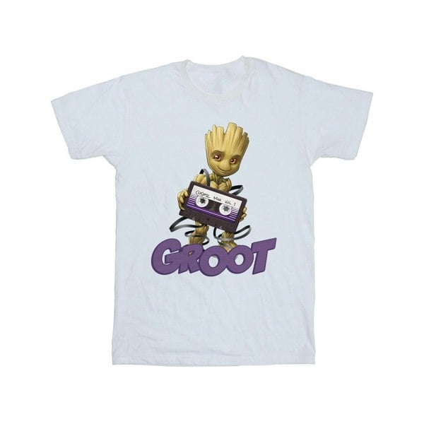 Guardians Of The Galaxy Mens Groot Casette T-Shirt - White