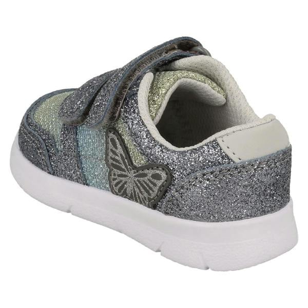 Clarks Girls Clarks Butterfly Detailed Sparkly Trainers Ath Wing T